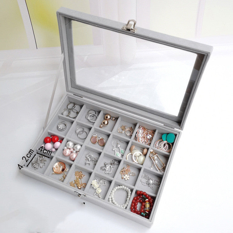 Flannel Small Capacity Jewelry Storage Box
