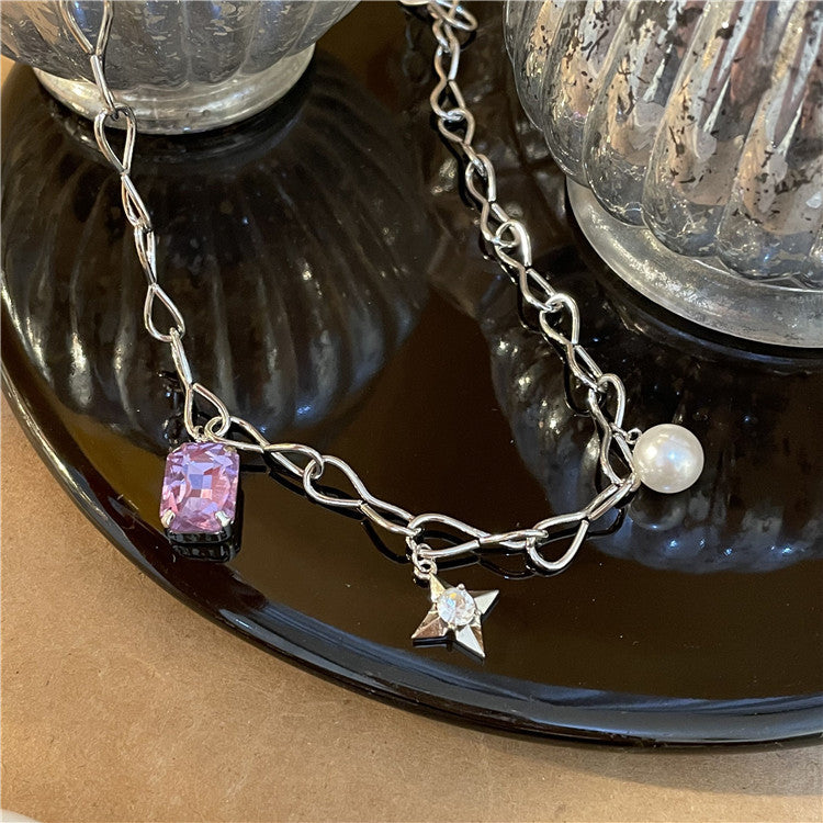 Various Pearl Amethyst Star Girls Necklaces