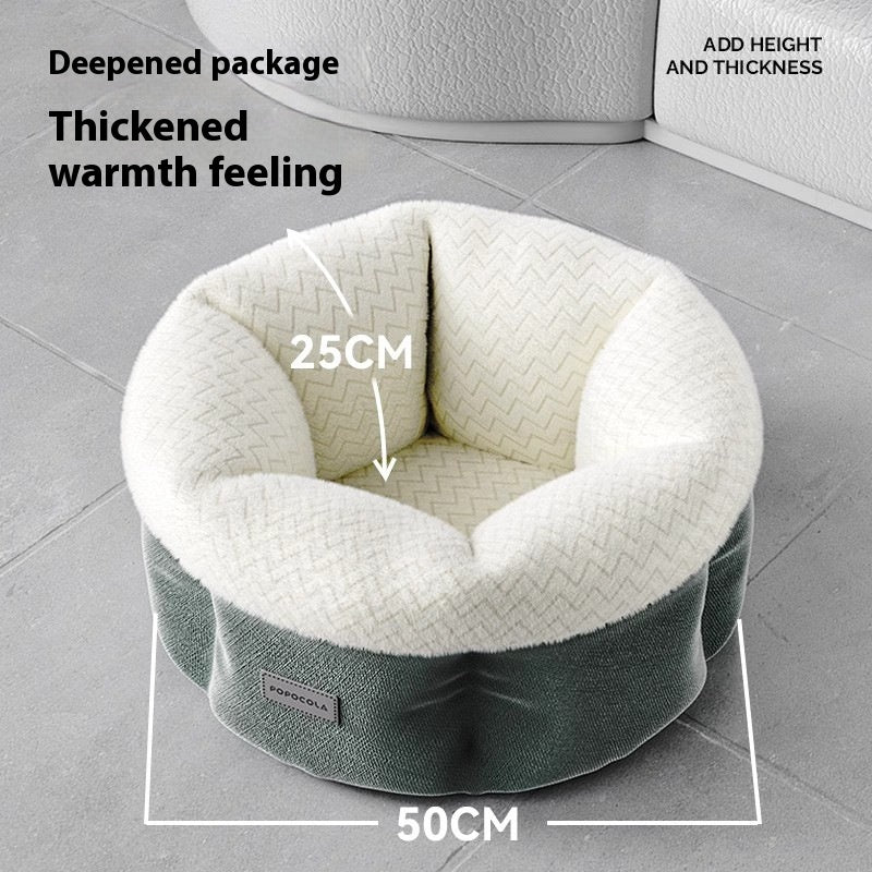 Niche pour chien ou chat chauffante électrique intelligente, chaude et fermée pour l'hiver
