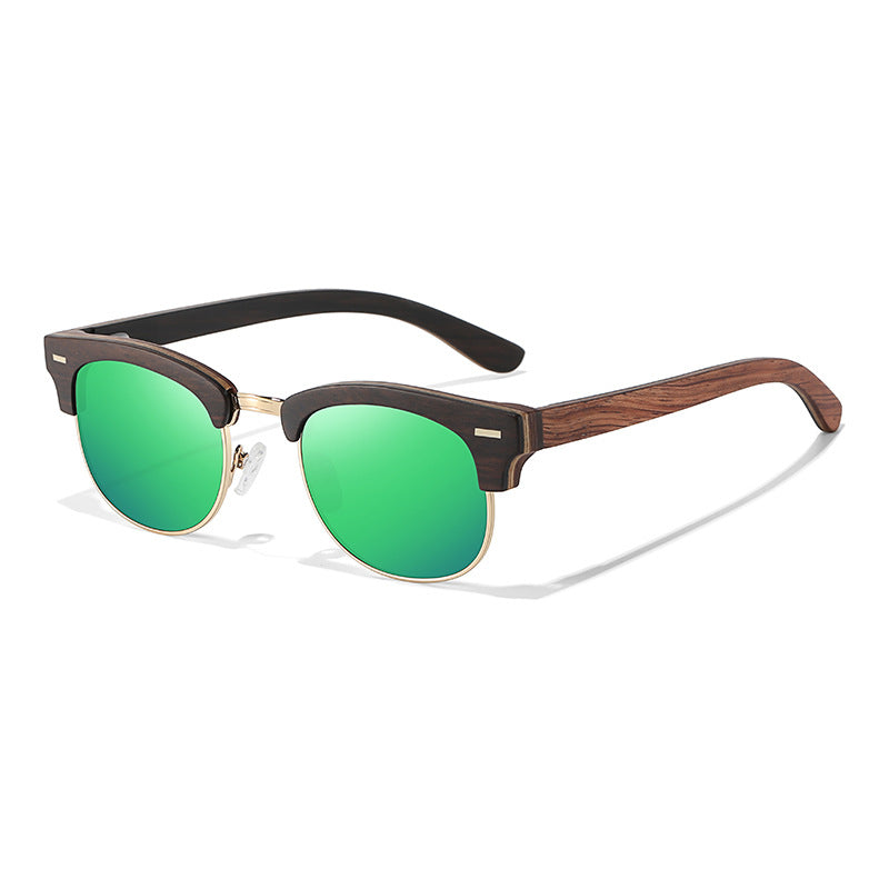 Semi-rimless Fashion Men's And Women's Polarized Sunglasses UV400