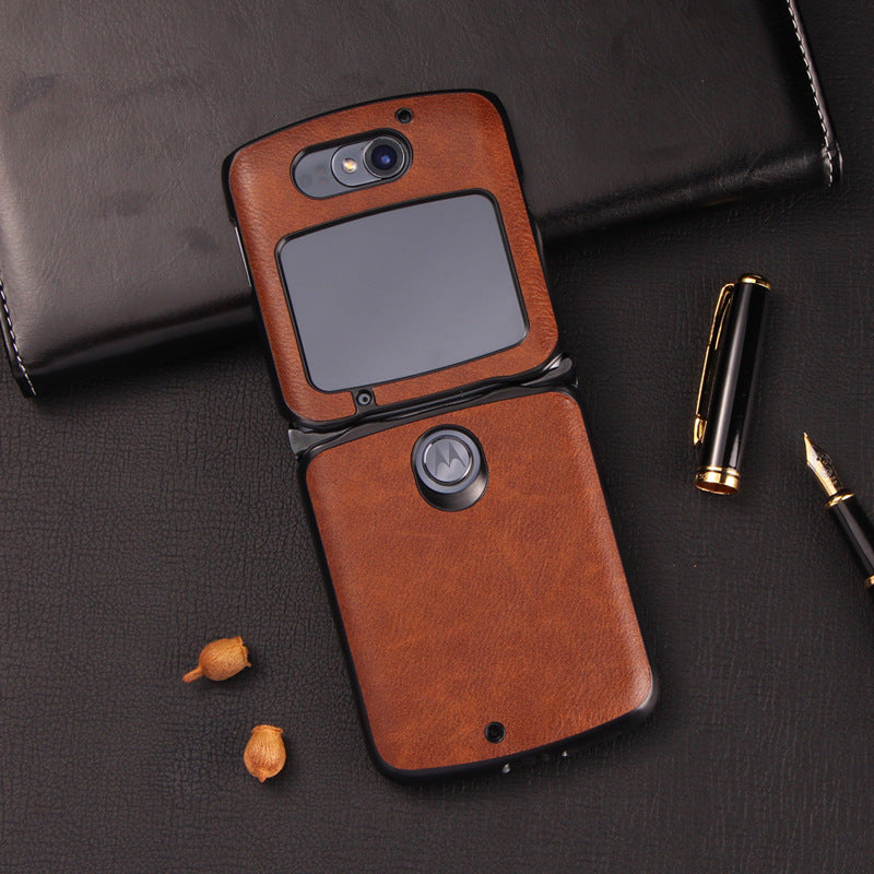 Étui de téléphone pliable en cuir