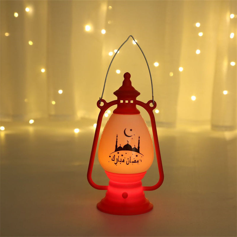 Décoration de lanterne arabe artisanale électronique