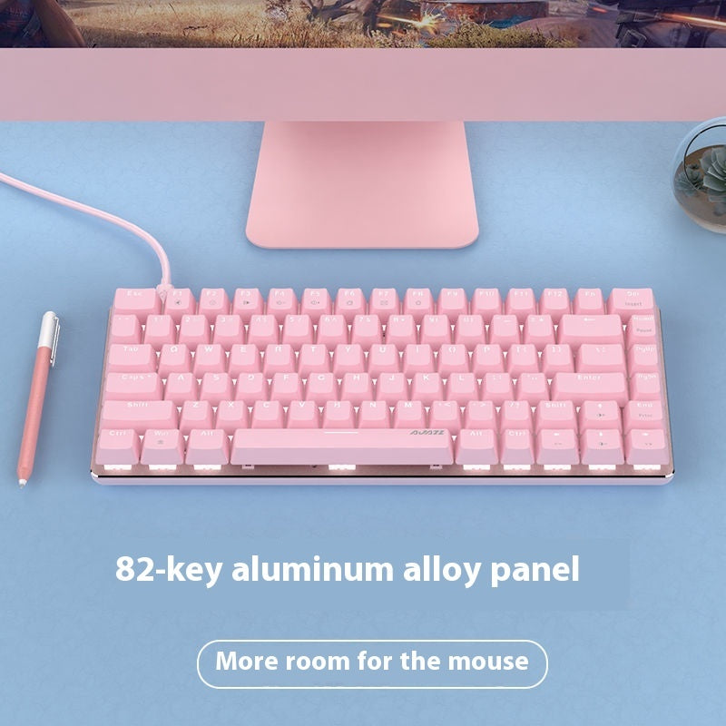Clavier mécanique 82 touches rétroéclairage blanc style gaming
