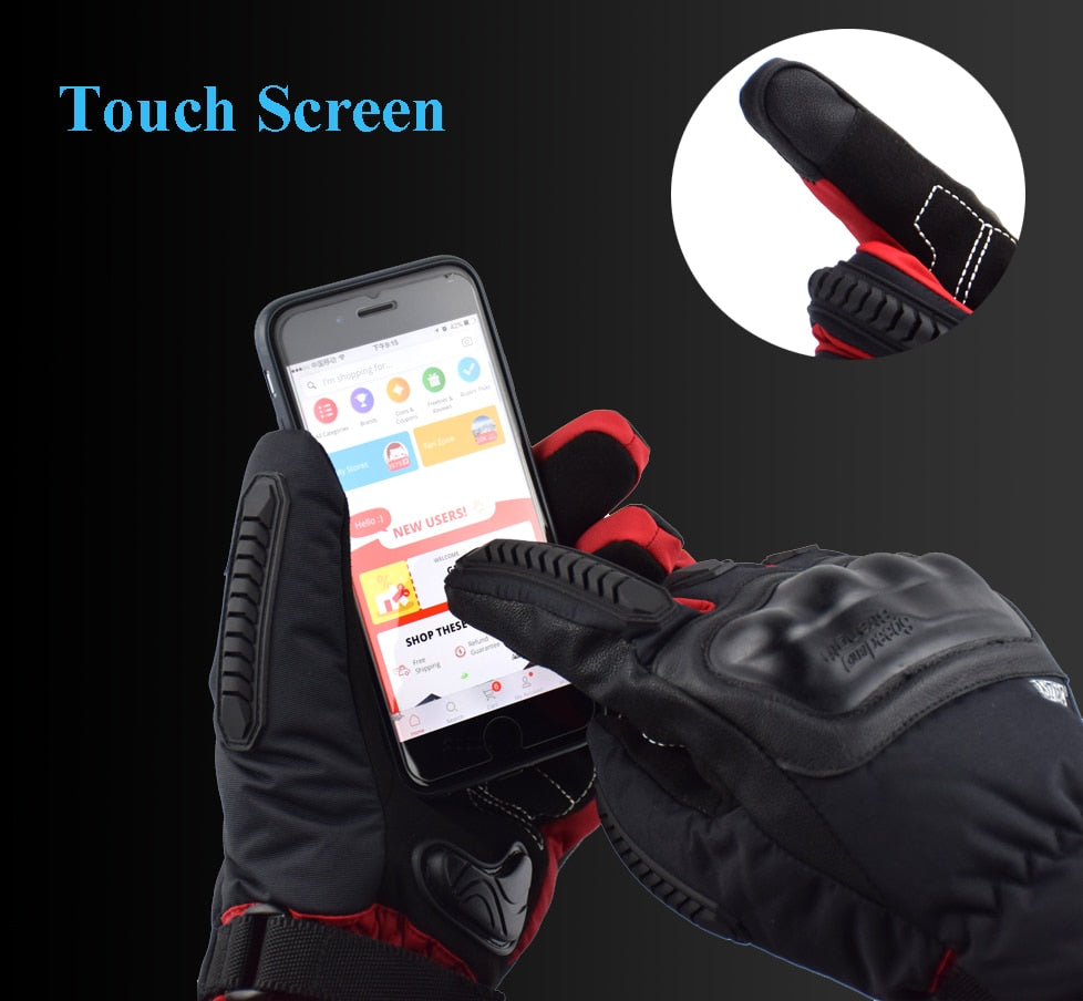 Motorcycle Gloves 100 Waterproof Windproof Winter Warm Guantes Moto Luvas Touch Screen Motosiklet Eldiveni Protective