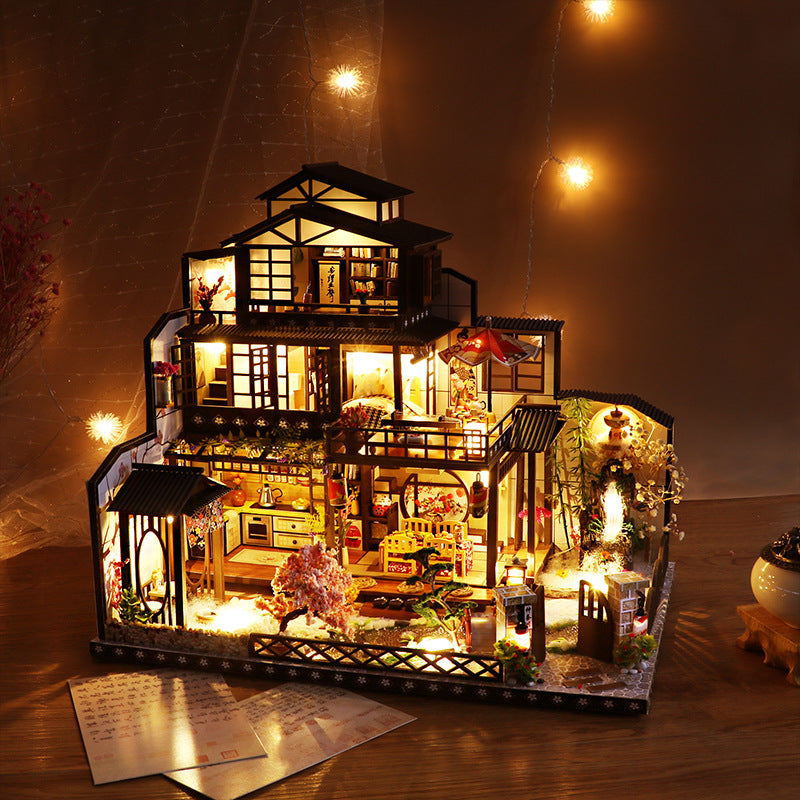 Creative Retro Hand-assembled Building Model Toy