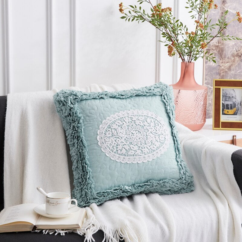 Cotton sofa pillowcase