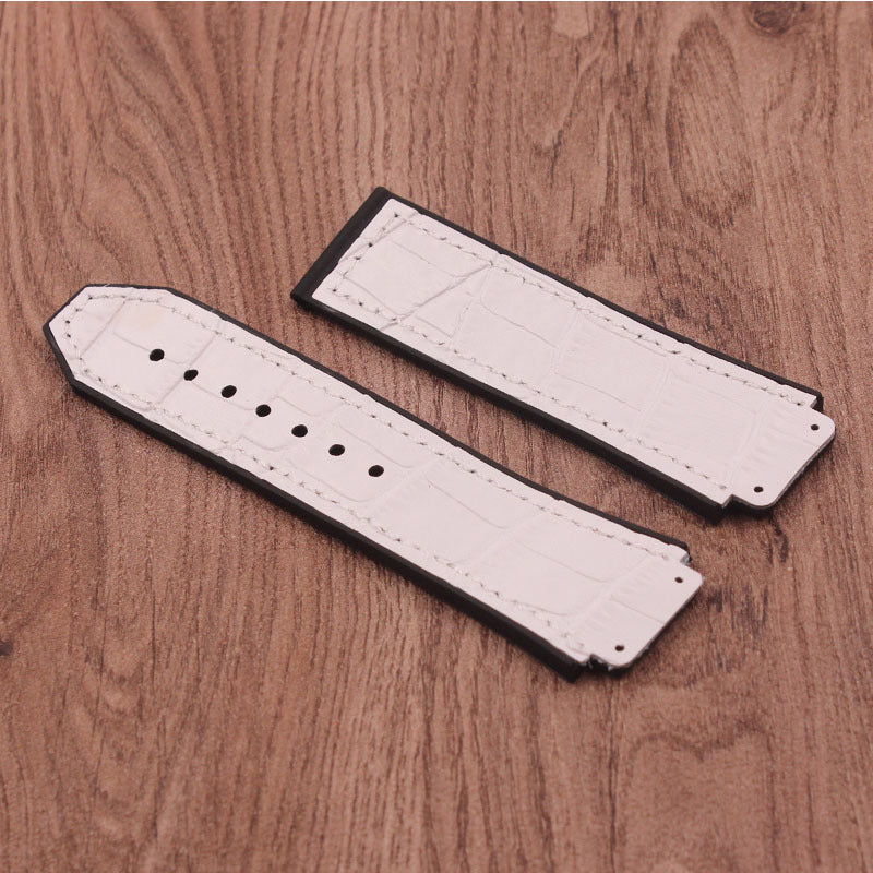 Leather Rubber Strap Men's Watch Accessories