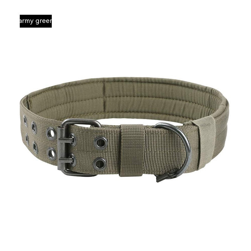 Collier en Nylon Tactique pour Chien de Taille Moyenne à Grande