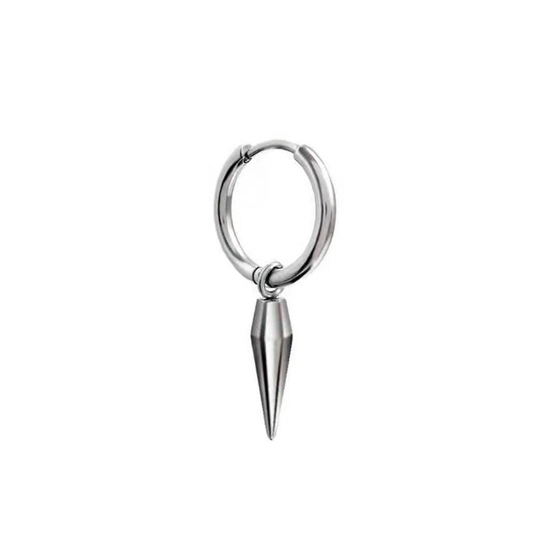 New Accessories Titanium Steel Tide Earrings Ear Studs Hip Hop Cool N Men's Stainless Steel Earrings