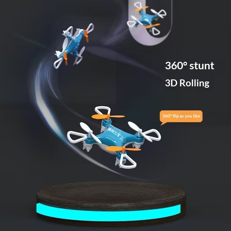 Mini Airplane Drone, Small Pocket-sized Remote-control Aircraft, Altitude-hold Quadcopter, Little Gift