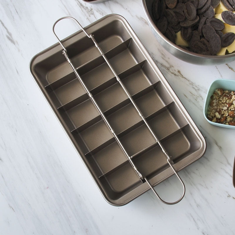 Molde para hornear brownies Molde para pasteles Molde cuadrado para hornear pan
