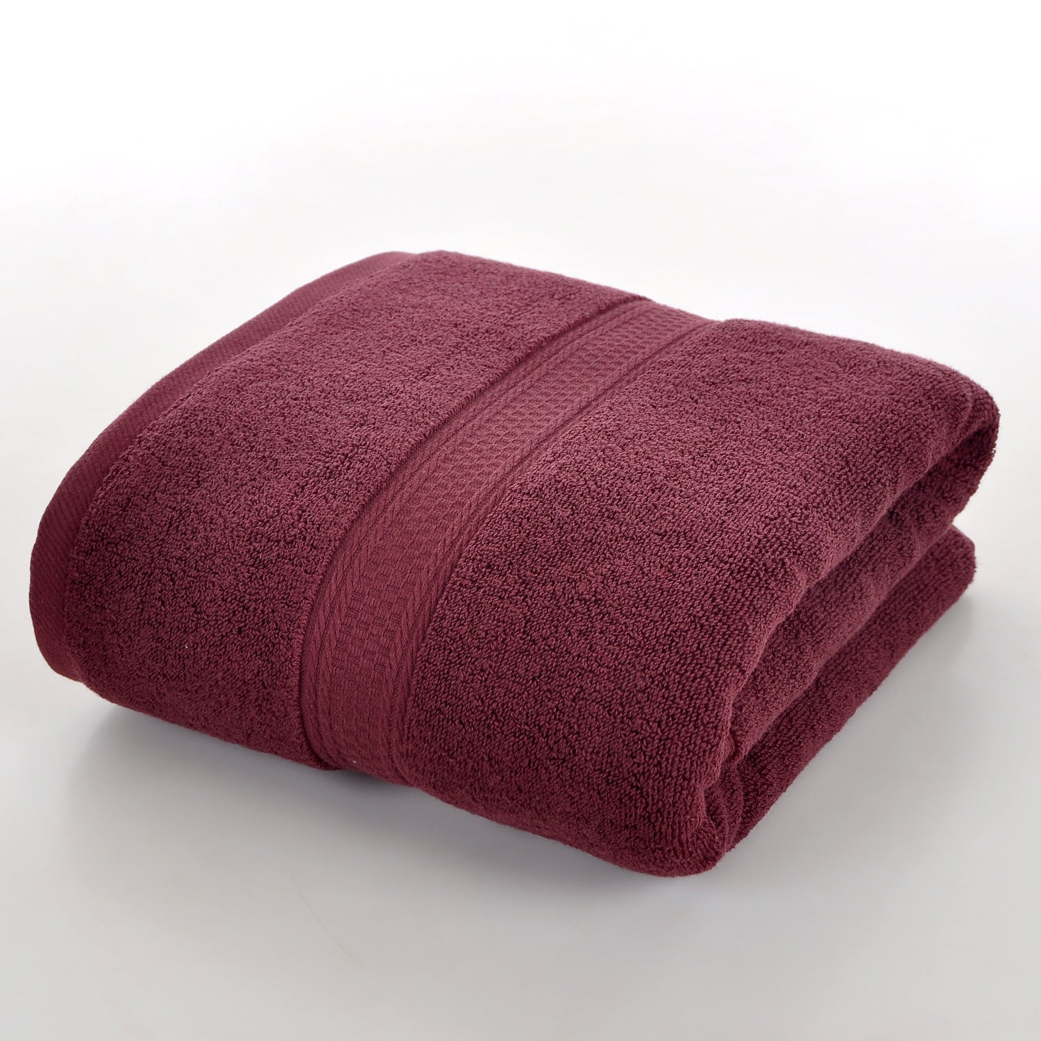 Serviette de bain unie en pur coton pour la maison