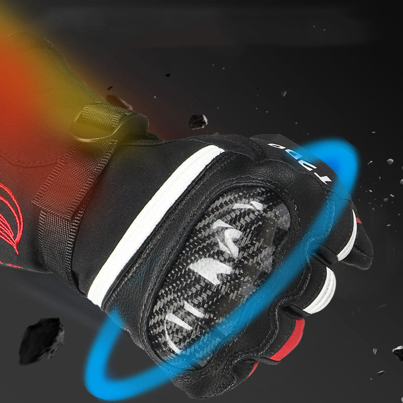 Gants de moto imperméables et chauds
