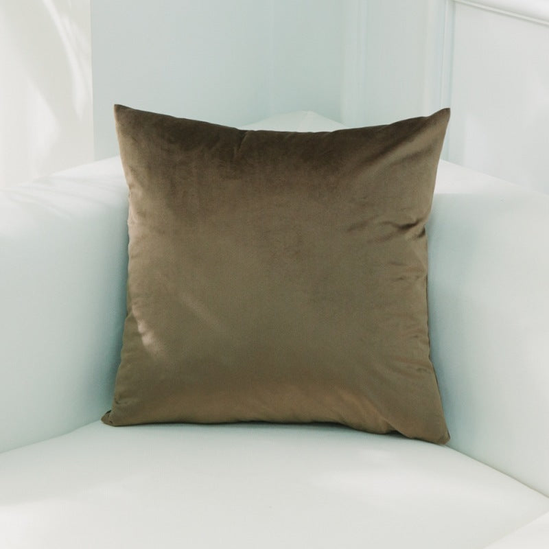 Dutch Suede Pillow Cushion Sofa Cushion Office Lumbar Bed Head Backrest Velvet Pillow Cover