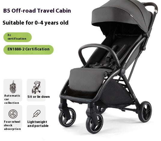 Sitting And Lying Lightweight Folding Small Umbrella Car Baby Carriage