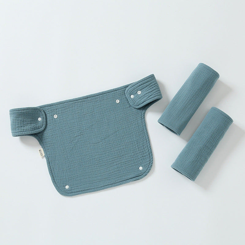 Double-shoulder Baby Waist Stool Drool Bib