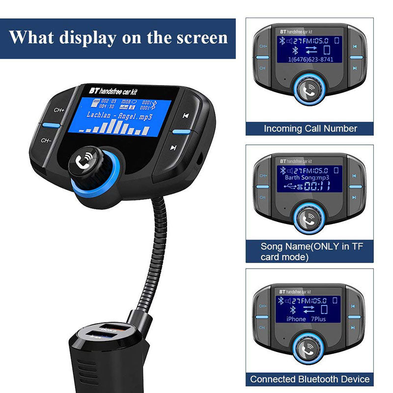 Car Bluetooth transmitter fast charge