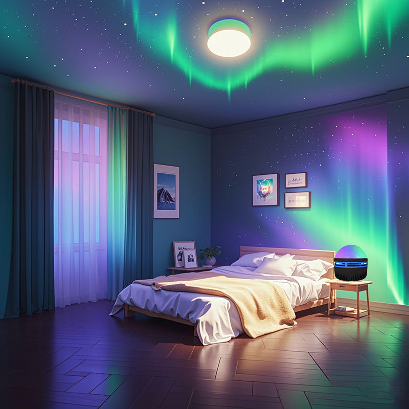 Water Ripple LED Projection Ambience Light Small Night Lamp