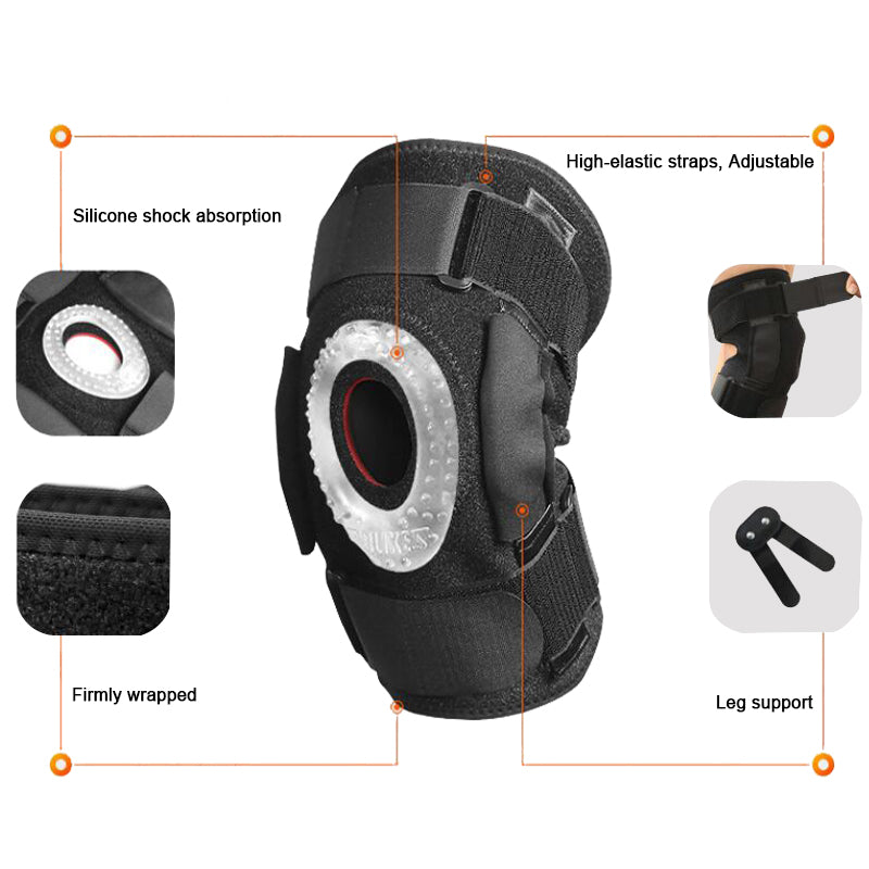 Cycling climbing leaf spring knee pads