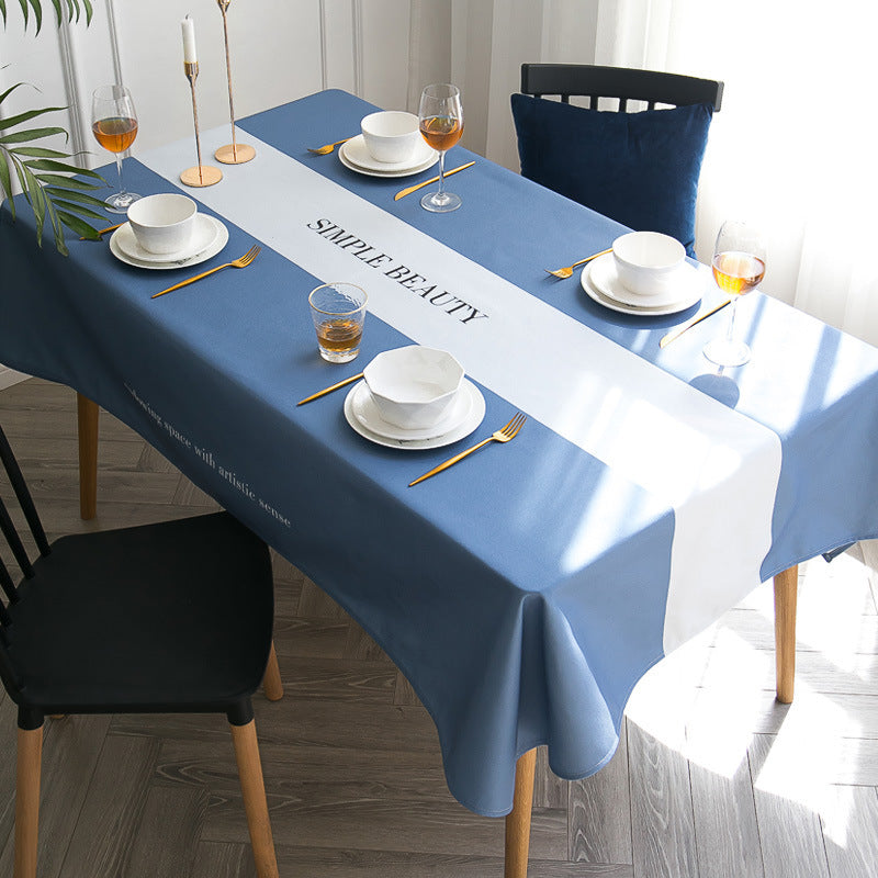 Nappe de table basse en coton et lin, style nordique moderne minimaliste