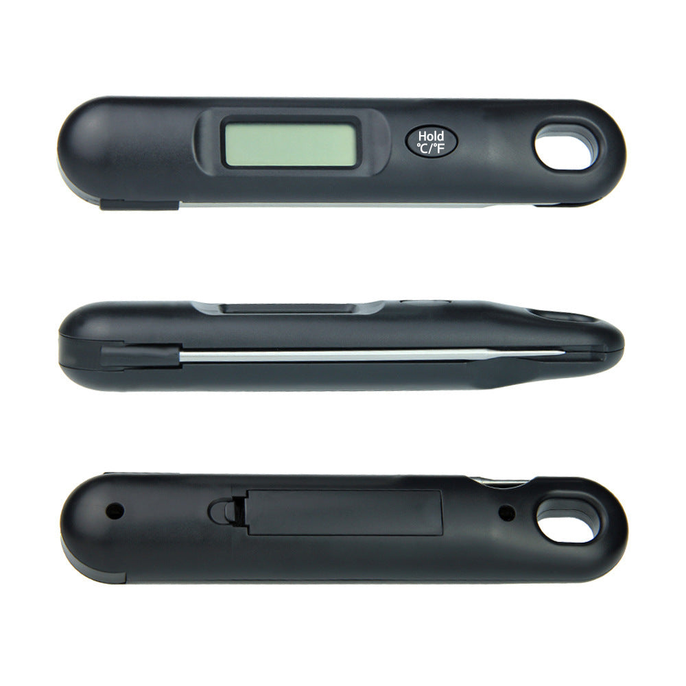 Folding food thermometer