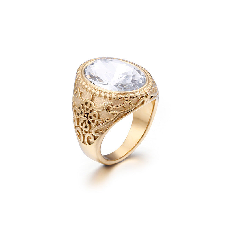 Men's Titanium Hipster Ring