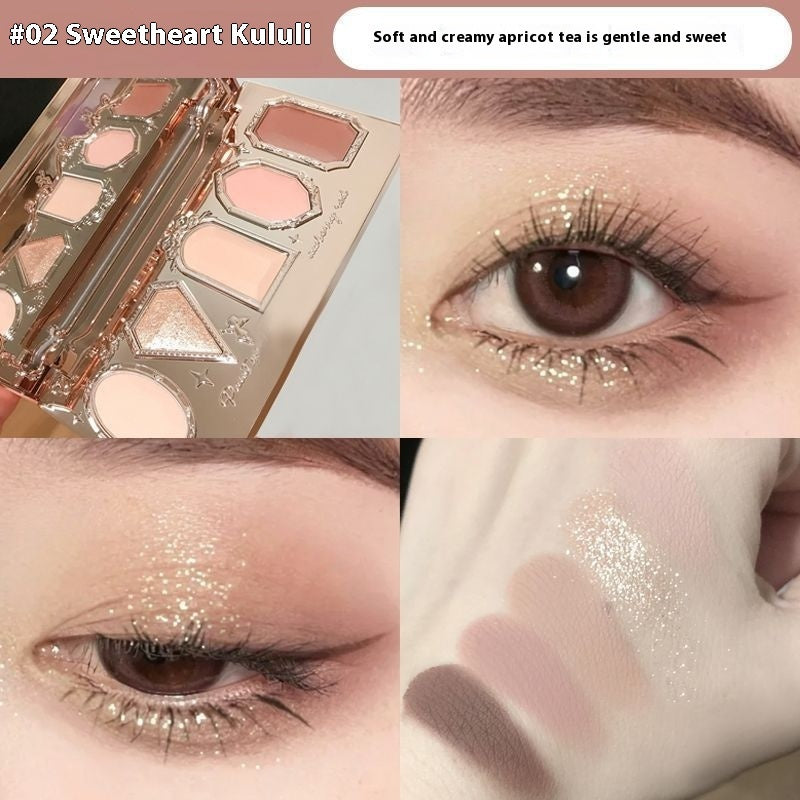 Flower Know Eye Shadow Pure Desire Style Plain Face Highlight Contour Compact