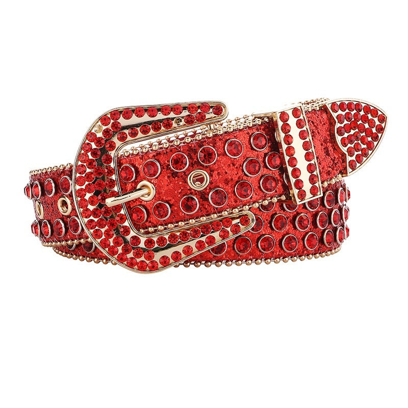 Fashion Commuter Women's Rhinestone Fashion Belt