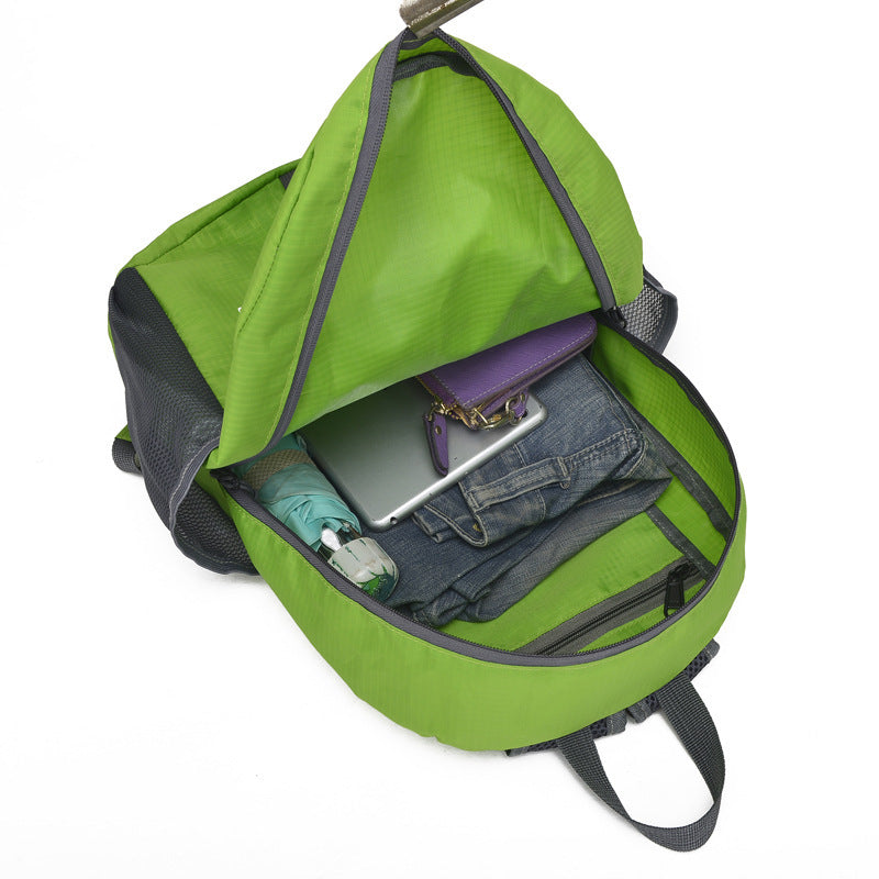 Sac à dos de randonnée pliable en nylon imperméable et léger pour sports de plein air