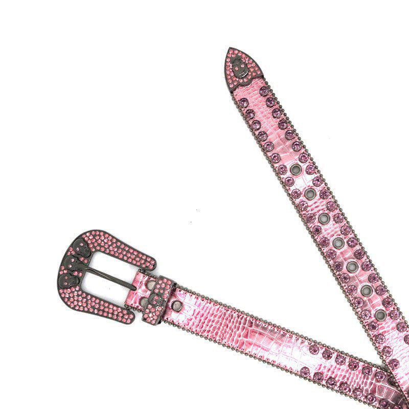 Ceinture Diamant Personnalité Mode Couleur Canon