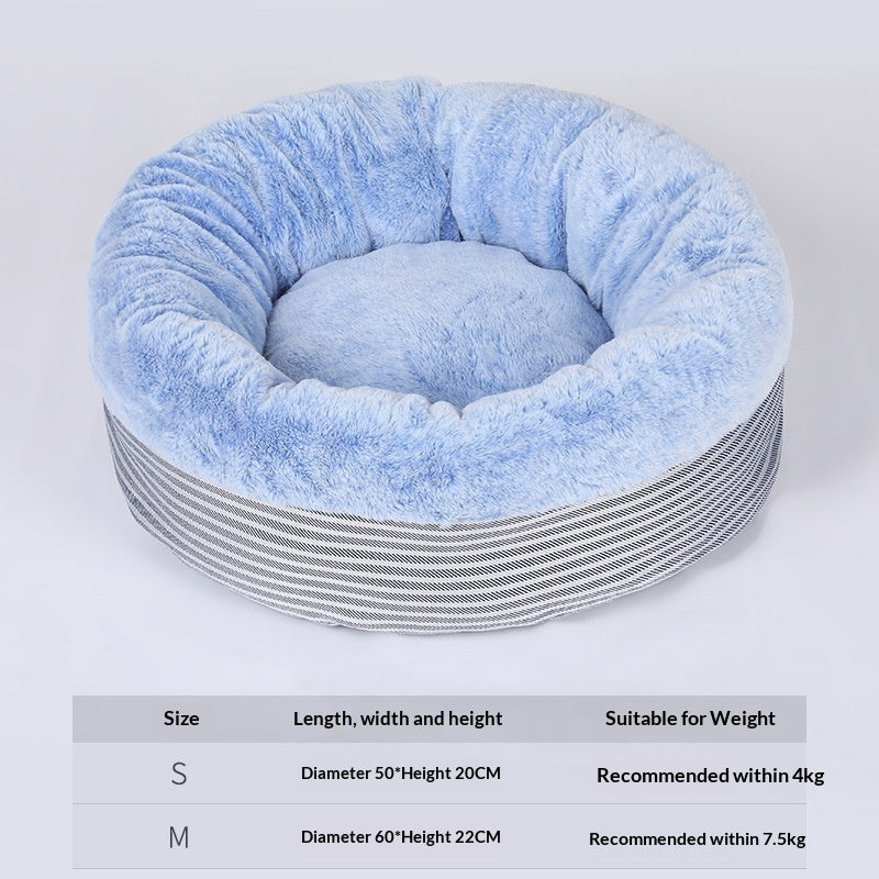 Winter Warm Semi-Enclosed Cat House Cat Mat Deep-Sleep Dog Bed Universal For All Seasons Pet Use