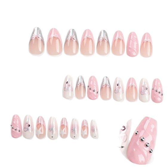 Pièce en forme d'ongle portable Ongle Nœud 3D