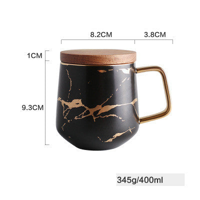Tasse à café en céramique marbrée pour la maison