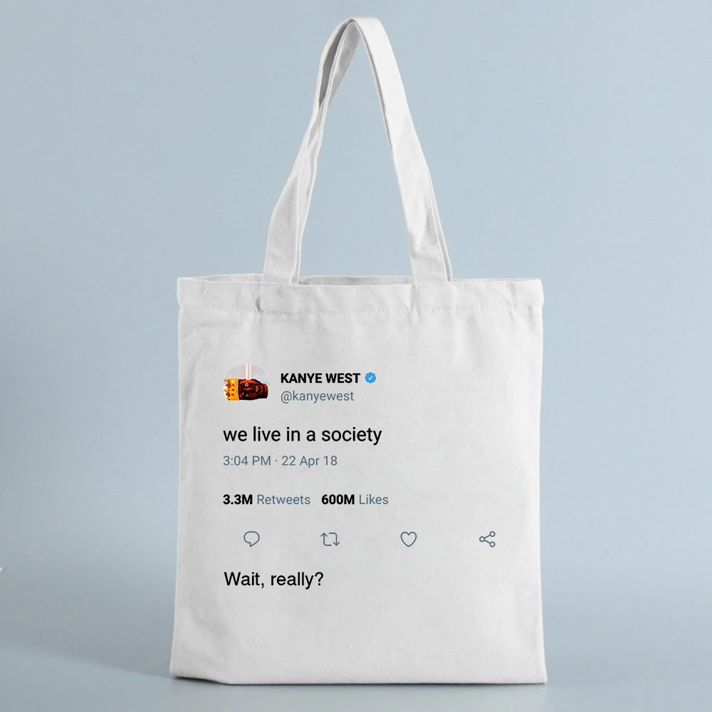 Canvas Tote Bag Pattern Environment-friendly Shopping Large Capacity