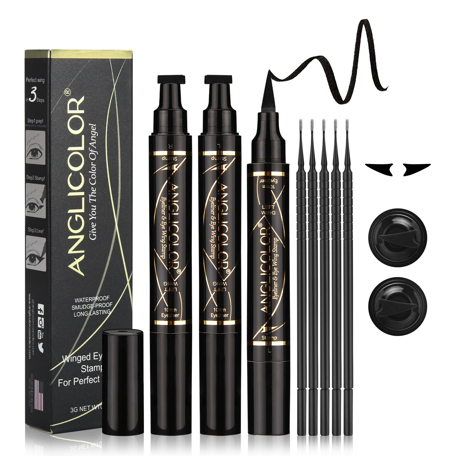 Maquillage Eyeliner Double Tête Imperméable et Anti-Transpiration