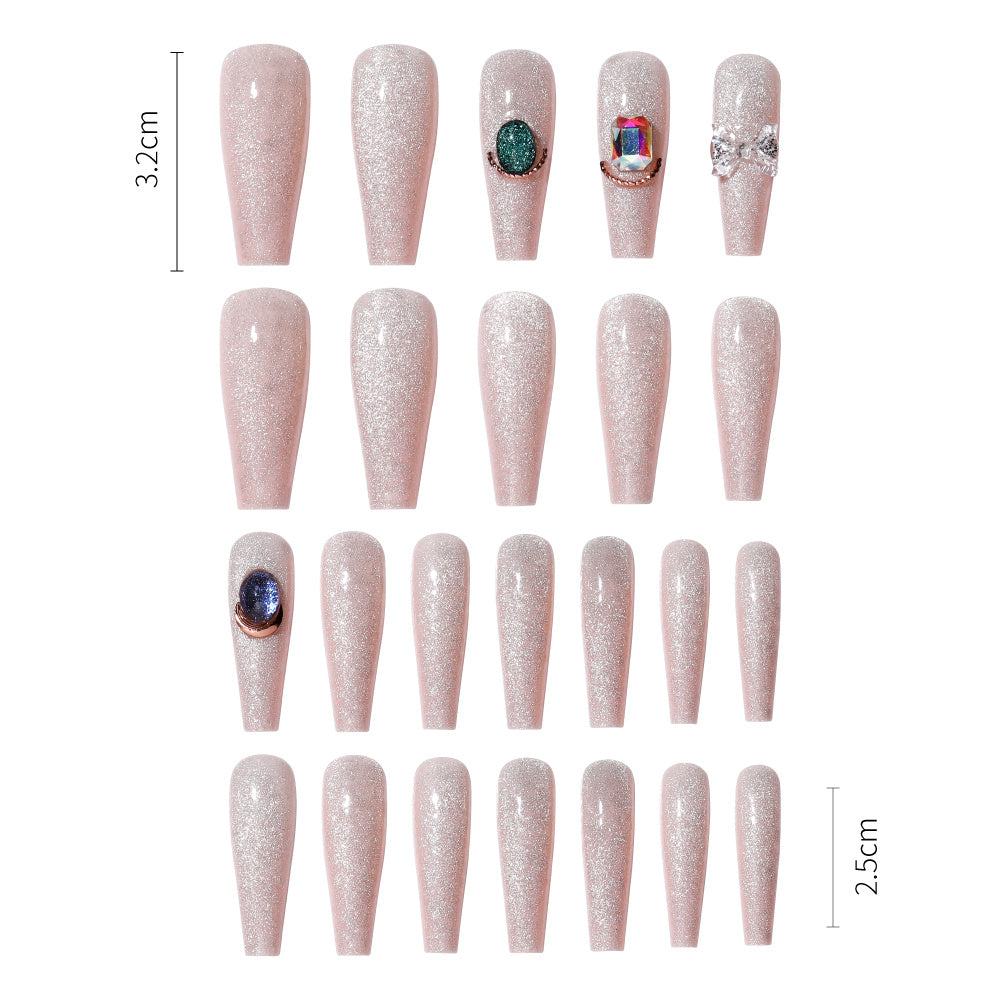 Fake Nail Patches Hand Wearing Art