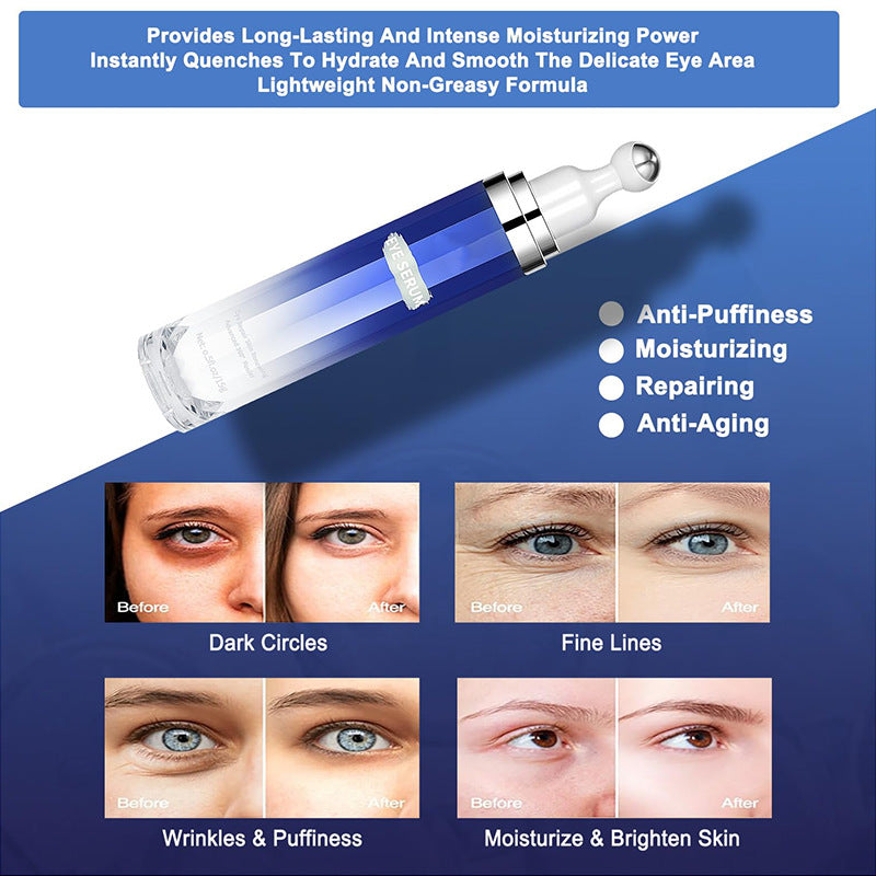 Crème Hydratante Contour des Yeux à Bille Massante