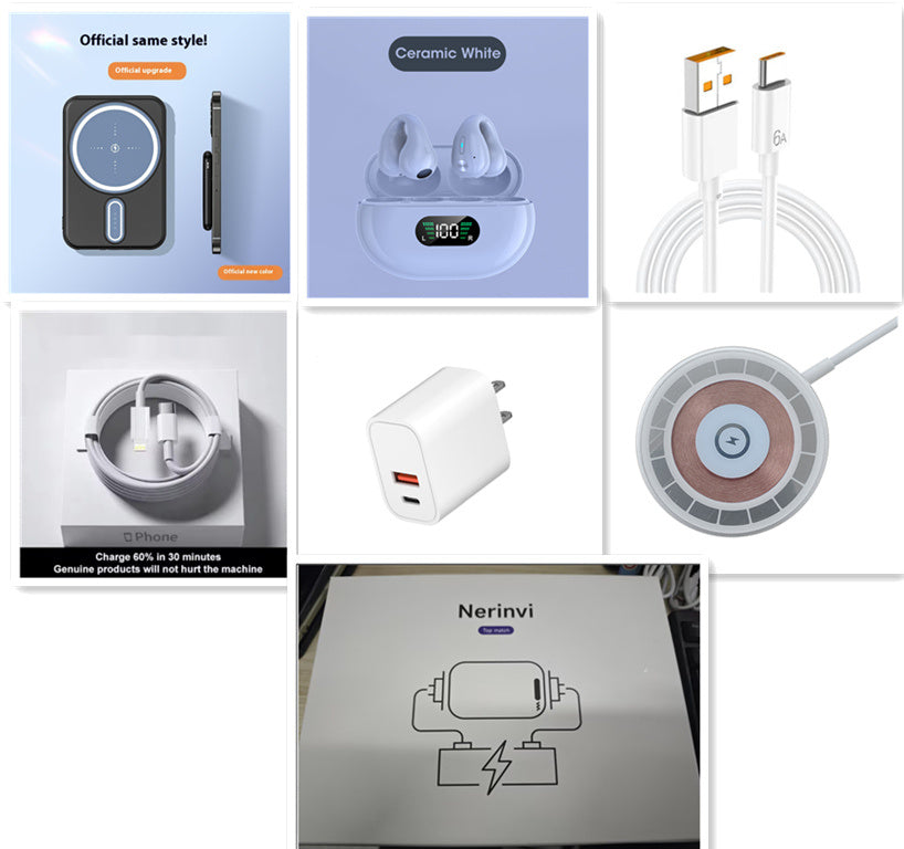 Batterie externe Magsafe Chargeur sans fil magnétique 5000 MA