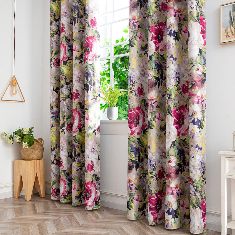 Indoor Living Room Printing Shading Curtain