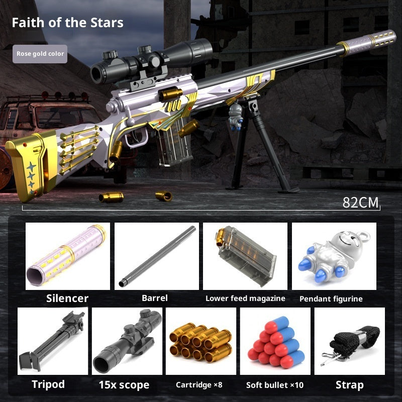 Sniper Soft Bullet Gun Children's Manual Toy
