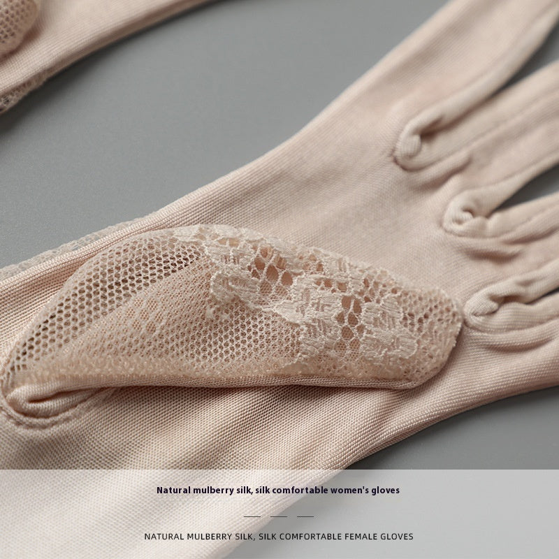 Gants de nuit en dentelle pour femmes