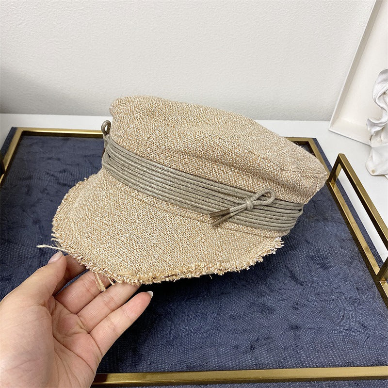 Cotton and linen cap