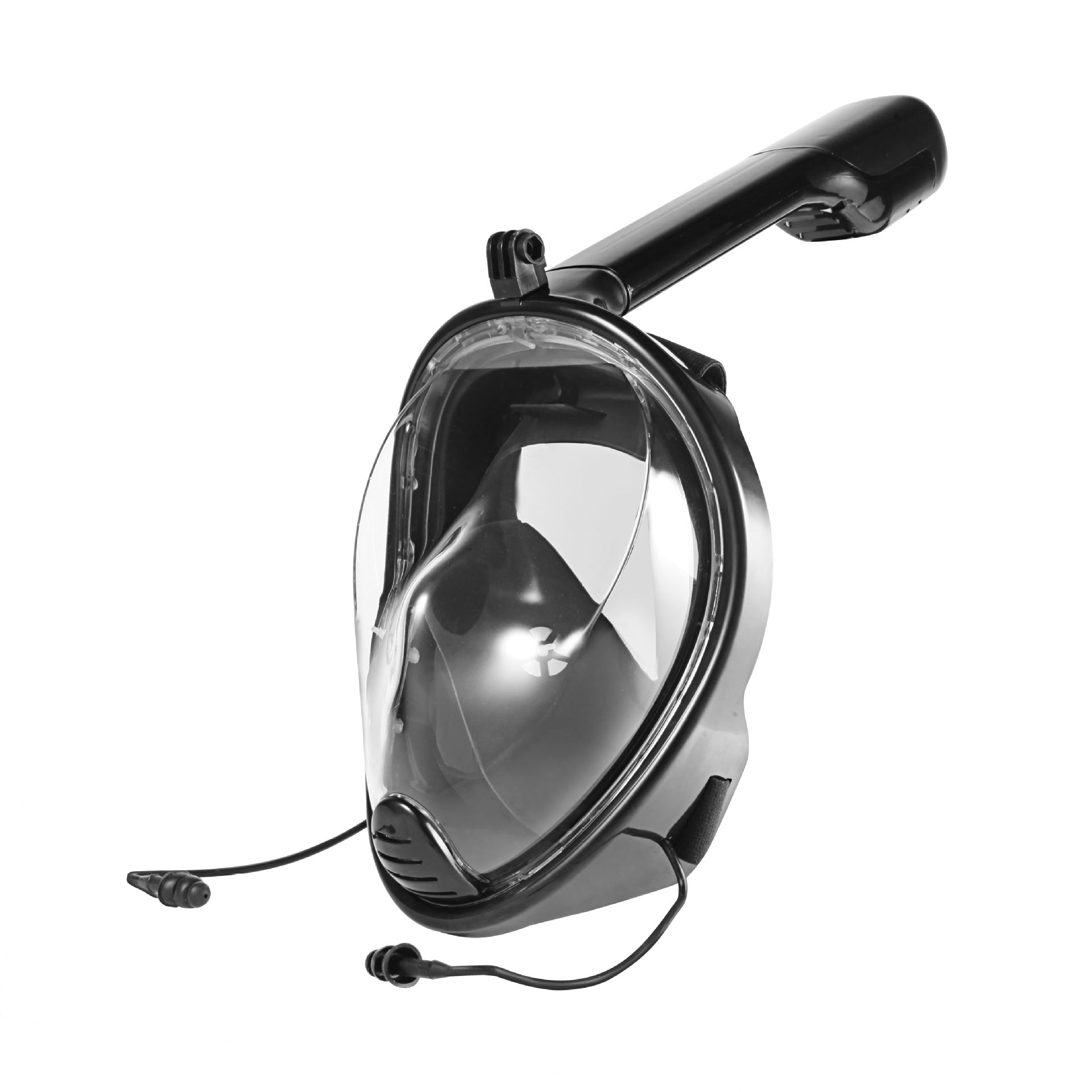 Submersible silicone full dry breathing diving goggles