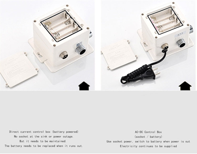 AC and DC dual-purpose induction single cold faucet