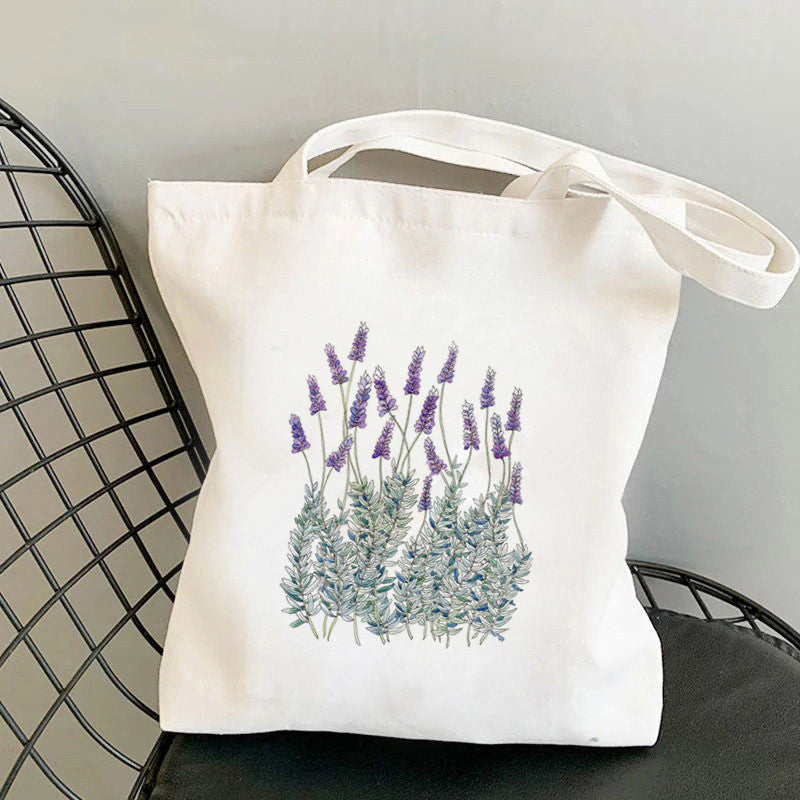 Women's Fashion Canvas One Shoulder Tote Shopping Bag