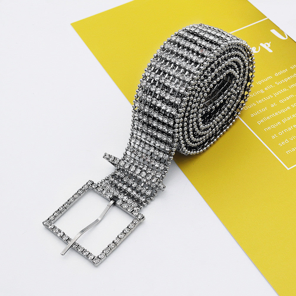 Ceinture en strass pour femme