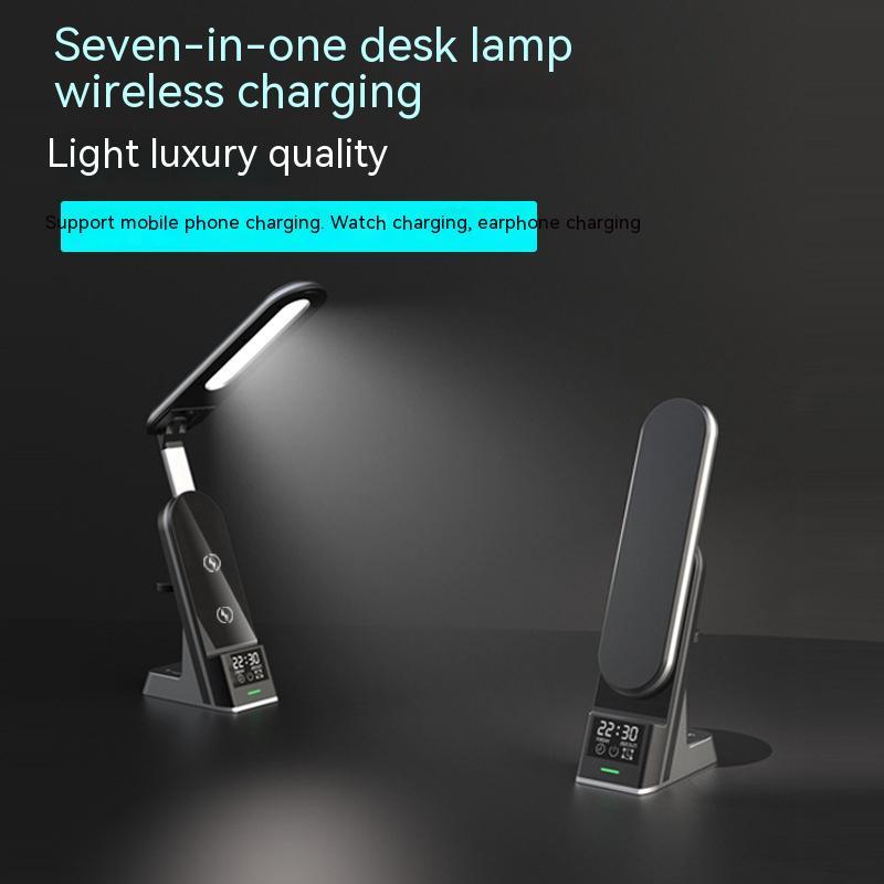 Lampe de Bureau Créative avec Chargeur Sans Fil Multifonctionnel