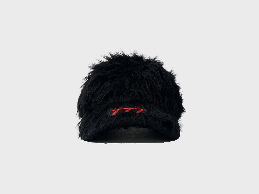 Casquette de baseball en peluche pour femmes, chaude et tendance
