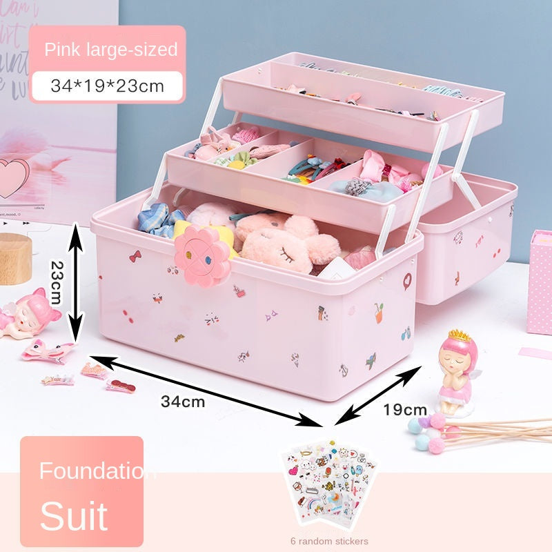 Headdress Hair Clip Ring Dressing Cute Hair Rope Jewelry Box
