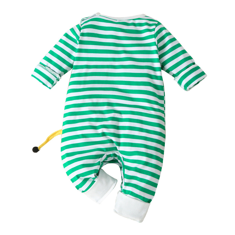 Baby Children's Romper Cartoon Christmas Deer Romper Jumpsuit